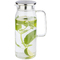 APS Carafe en verre avec couvercle, 1,5 litres, verre/inox