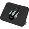 LogiLink Tapis souris gaming, bords cousus, taille M, noir