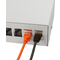 LogiLink Botier point de consolidation, 4 ports, gris clair