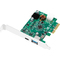 LogiLink Carte PCI Express USB 3.2, 2 ports, 10 GBit/sec.