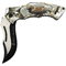 Clauss Couteau de poche avec motif animal aigle, lame: 82 mm