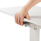 LogiLink Poste de travail assis/debout, sur roulettes, blanc