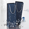 sigel Sac cadeau de Nol pour bouteille "Silver Snowflakes"