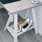 LogiLink Bote  cble, avec couvercle en bambou, blanc