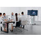 DURABLE Meuble TV mobile "COWORKSATION", blanc