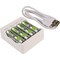 ANSMANN Chargeur de piles Basic IV, 4x piles AA 1.300 mAh