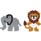 Hama Perles  repasser maxi + plaques "Lion, petit lphant"