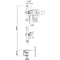 DIGITUS Support double cran universel, vertical, noir
