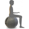 UNiLUX Ballon d'assise ergonomique ERGO SPHERE, gris