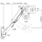 DIGITUS Support mural universel pour cran, noir