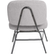 PAPERFLOW Fauteuil visiteur CURVE, gris