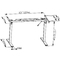 DIGITUS Pitement de table rglable en hauteur, blanc