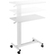 LogiLink Table de lit  roulettes  vrin  gaz, blanc