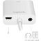 LogiLink Cble adaptateur HDMI 1.4, 150 mm, blanc