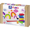 FIMO SOFT Kit de pte  modeler "Basic", 12 pices