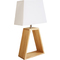 UNiLUX Lampe de bureau LED DUNE, blanc / bois