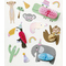 folia Sticker boule en papier JUNGLE