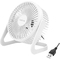 LogiLink Ventilateur de bureau USB, 40 dB, blanc