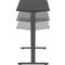 LogiLink Bureau assis-debout, (L)1.200 mm, noir mat