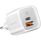 LogiLink Set de chargeurs rapides double USB, blanc