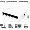 LogiLink Switch de bureau Gigabit Ethernet, 5 ports, blanc