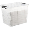 plast team Bote de rangement HOME BOX, 40 L, transparent