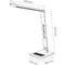 Hansa Lampe de bureau  LED Tide, pied, blanc