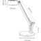 Hansa Lampe de bureau  LED Glow, pied, cuivre