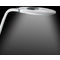 Hansa Lampe de bureau  LED Swirl, pied/pince, blanc/argent