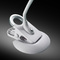 Hansa Lampe de bureau  LED Swirl, pied/pince, blanc/argent