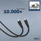 DIGITUS Cble USB 4.0 en silicone, USB-C, 0,5 m