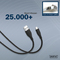 DIGITUS Cble USB 2.0 silicone, USB-C - USB-A, 0,5 m, noir