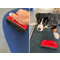 IWH Brosse en caoutchouc pour poils d'animaux, rouge