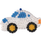 HAMA Plaque pour perles midi "auto", blanc