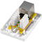 LogiLink Prise RJ45 cat. 6A avec botier en saillie, 1x RJ45