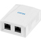 LogiLink Prise RJ45 cat. 6A avec botier en saillie, 2x RJ45