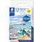 STAEDTLER Peinture aquarelle mtallise, tui en mtal de 12