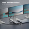 DIGITUS Station d'accueil USB-C, 11 ports, gris/noir