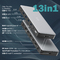 DIGITUS Station d'accueil USB-C, 13 ports, gris/noir
