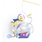 folia Kit de lanterne SPACE SAFARI, iris mtallis