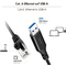 LogiLink USB 3.0 Ethernet-Kabel, USB-A - RJ45 Stecker, 1,0 m