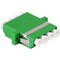 LogiLink Kit coupleur fibres optiques, LC-Duplex Quad, vert
