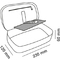 APLI Trousse urban, gris/color, en prsentoir de 8