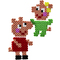 hama Perles  repasser maxi + Plaque "Peppa & sa soeur"