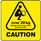rillprint Hinweisetiketten "CAUTION OVER 20 KG"