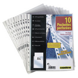 Oxford pochettes perfores SM3, A4, PVC, transparent