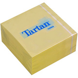 Tartan bloc-notes repositionnable, en cube, 76 x 76 mm