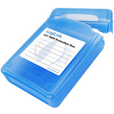 LogiLink Botier de protection pour disques durs 3,5", bleu