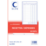 ELVE manifold "Recettes / Dpenses", A4, dupli, 50 feuillets
