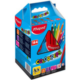 Maped crayons de couleur COLOR'PEPS, pack scolaire de 144